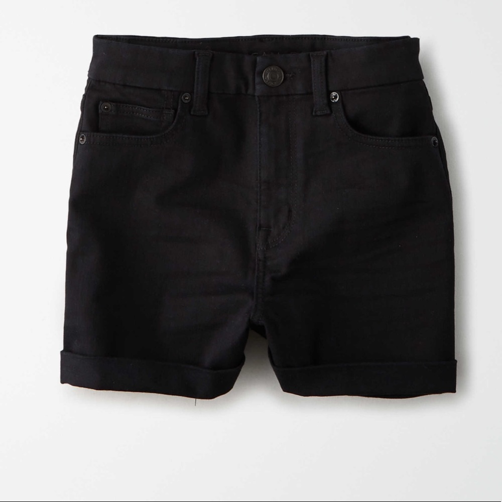 AE NE(X)T LEVEL CURVY DENIM HIGH-WAISTED SHORT